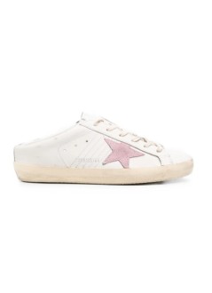 Super Star Sabot Leather Upper Suede Star